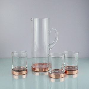 Glass pitcher with tumblers.JPG
